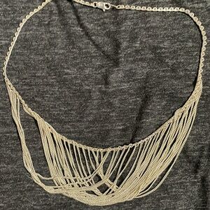 Modern Silver Geometric Necklace